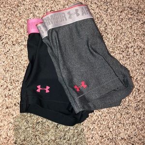 Two under armour spandex